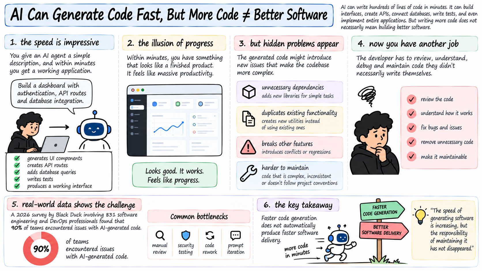illusion of faster software development